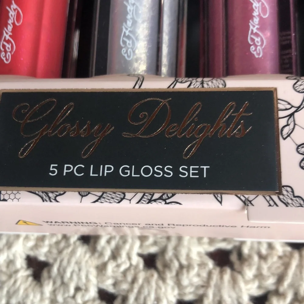 ED HARDY Glossy Delights Lip Gloss Set - 5 Colors